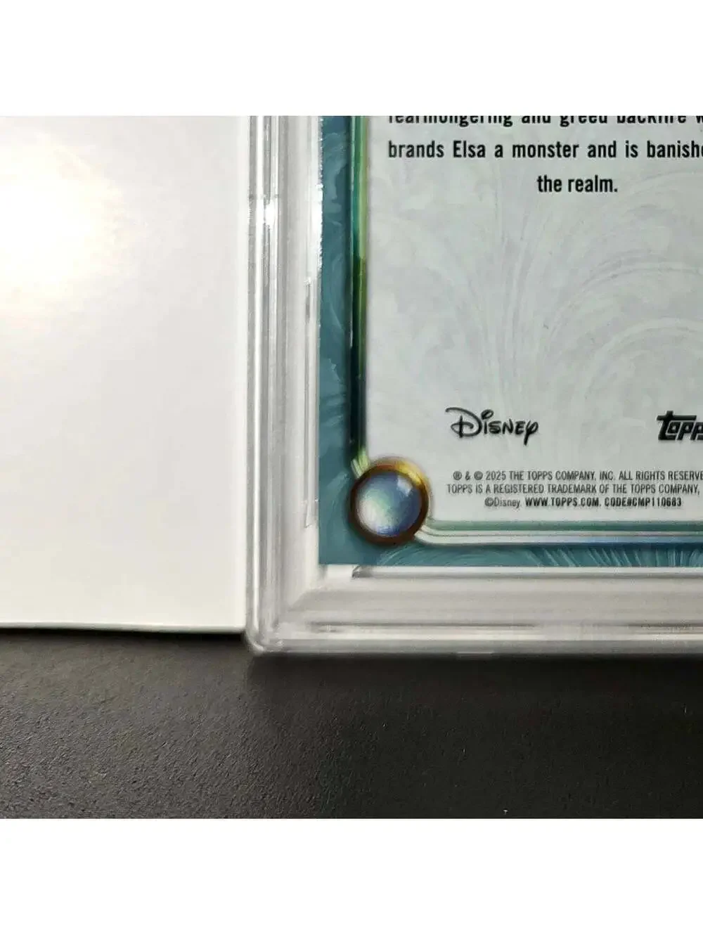 Duke of Weselton 2025 Topps Disney Wonder #148 Diamond Card Frozen PSA 7